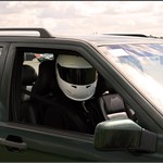 Doing my best Stig impression at North Weald